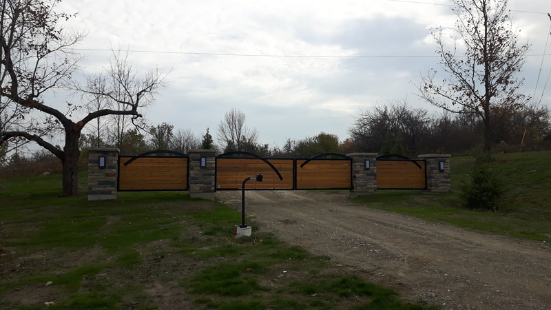 Driveway gate, iron gate, metal gate, custom gate, contemporary gate