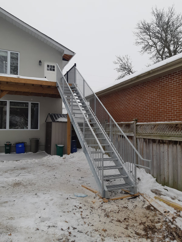 commercial stairs, grating stairs