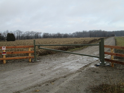 Driveway gate, iron gate, metal gate, custom gate, triangular gate